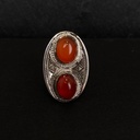 Bague En Argent 925 Et Cornaline - Taille 53 - Marque 'Délicatement Doux' - Neuf Avec étiquettes